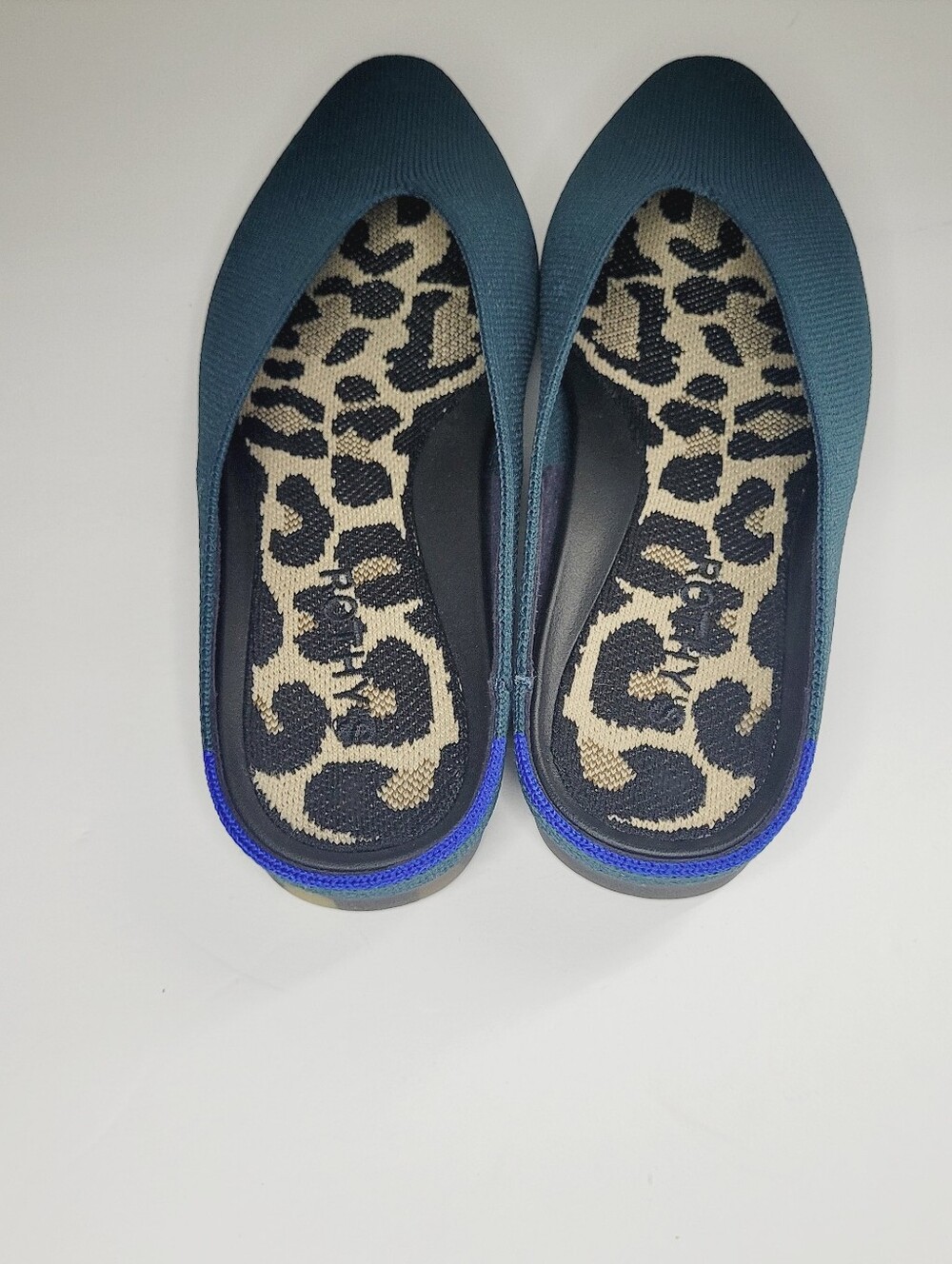 Rothy’s The Almond Demi Mules Slip On Shoes Deep Emerald Women's US Size 8 W - Picture 7 of 8